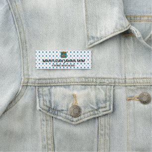 Individuelle Kleidung & Brass Tags. Öko. Party fer Namensschild
