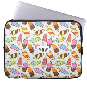 Individuelle Laptop-Ärmel für Ice Cream Pattern Laptopschutzhülle
