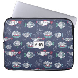 Individuelle Laptop-Ärmel für niedliches Fischmust Laptopschutzhülle