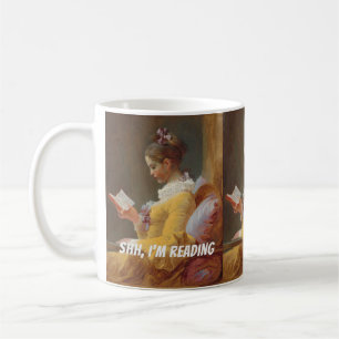 Individuelle Lesetasse – Pst, ich lese Kaffeetasse