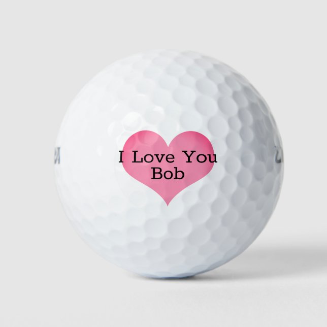 Individuelle Liebe - Herz-Golfbälle Golfball (Vorderseite)