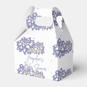 Individuelle Lila Babydusche Geschenkschachtel