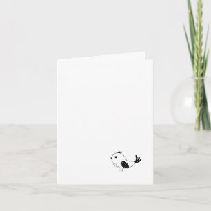Individuelle Little bird Karte, Geburtstagskarte Dankeskarte