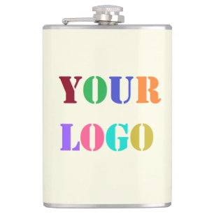 Individuelle Logo- oder Foto-Flasche - Farbe wähle Flachmann