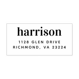 Individuelle Minimal Moderne Rücksendeadresse Gummistempel