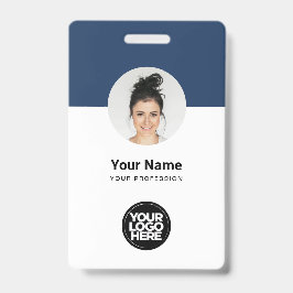 Individuelle Mitarbeiter Moderne ID Card Navy Blue Ausweis