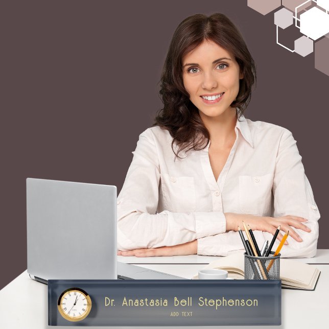 Individuelle moderne Doktorat-Abschluss-Geschenke Namensplakette (Von Creator hochgeladen)