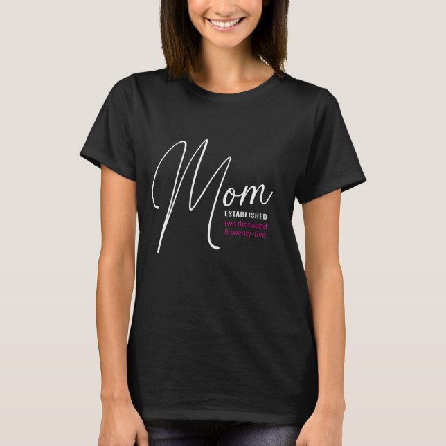 Individuelle, moderne Mama T-Shirt (Vorderseite)
