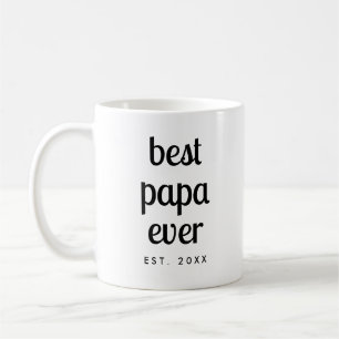 Individuelle moderne Template Typografie Beste Pap Kaffeetasse