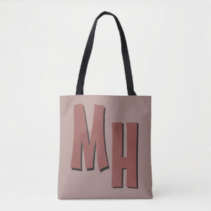 Individuelle Monogramm- und Farbtaschen