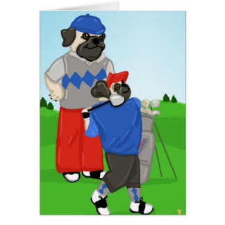 Individuelle Möpsen Golfspielen von T-Shirts und G
