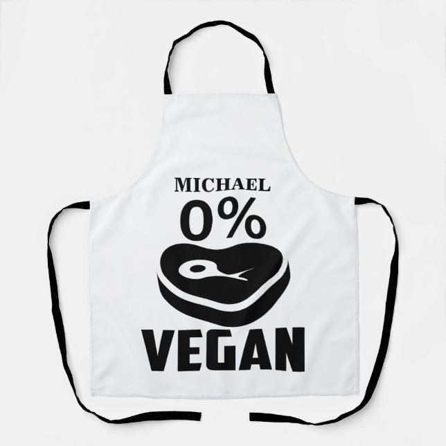 INDIVIDUELLE NAME 0 % VEGAN SCHÜRZE (Vorderseite)