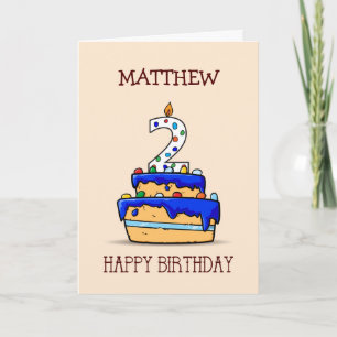 Individuelle Name, 2. Geburtstag, 2. Geburtstag, a Karte