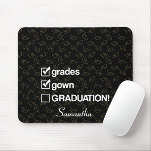 Individuelle Name Abschluss-Geschenk Funny Absch Mousepad