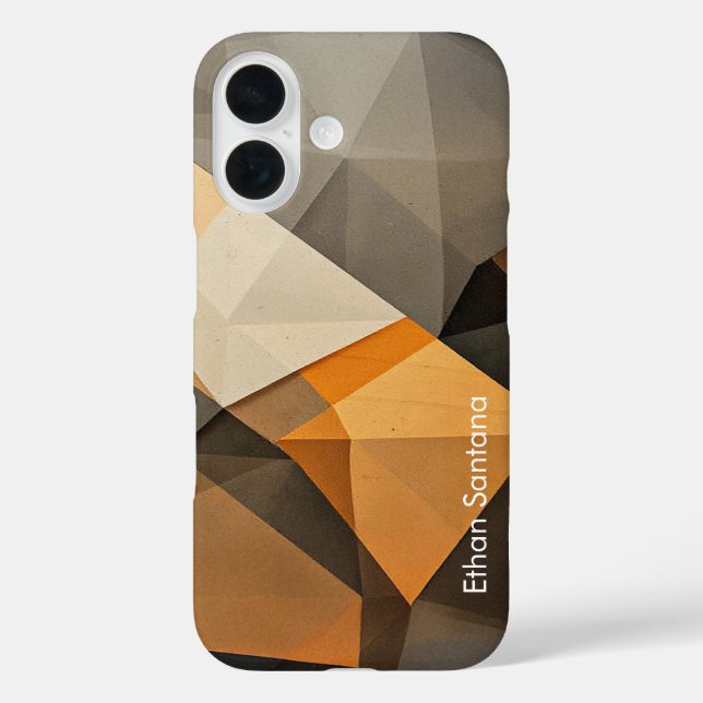 Individuelle Name Abstrakt Earth Tone Case-Mate iPhone Hülle (Rückseite)