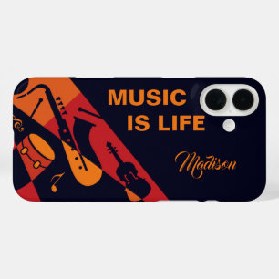Individuelle Name Abstrakt Music Handys iPhone 16 Plus Hülle