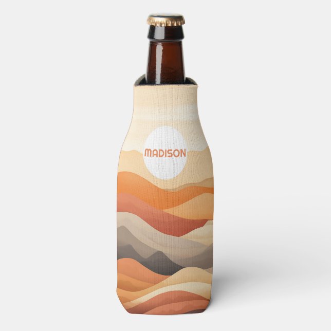 Individuelle Name Abstrakte Landschaftsbilder Flaschenkühler (Flaschenvorderseite)