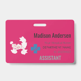 INDIVIDUELLE NAME ABZEICHEN - Holder.Reel.Pin.ID.C Ausweis