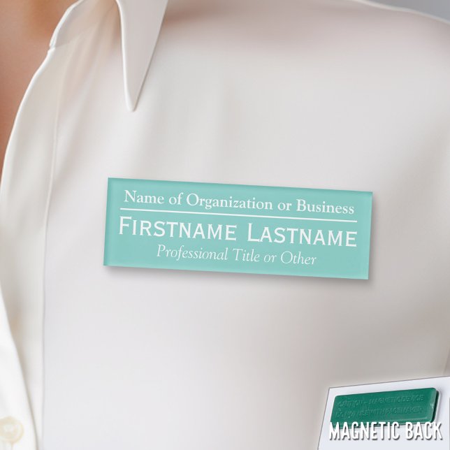 Individuelle Name Abzeichen - Organisation oder Ki Namenschild (Custom Name Tag - Personalize )