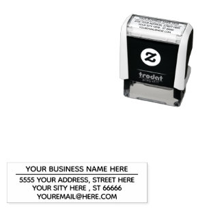 Individuelle Name-Adresse E-Mail an Ihre Briefmark Permastempel