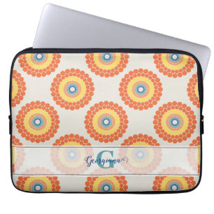 Individuelle Name Aegean Summer Radiant Dot Mandal Laptopschutzhülle