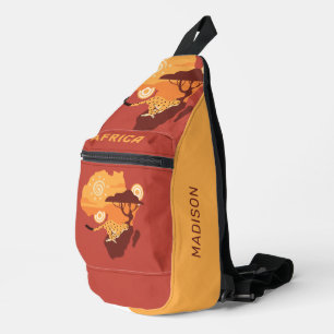 Individuelle Name Afrika Crossbody Bag