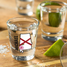 Individuelle Name Alabama Flag und Staat Blume Cam