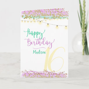 Individuelle Name/Alter glücklich Geburtstag Moder Karte