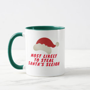 Individuelle Name am wahrscheinlichsten zu Weihnac Tasse
