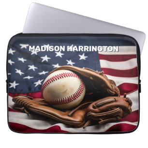 Individuelle Name American Baseball Laptopschutzhülle