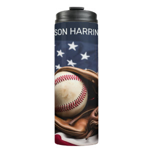 Individuelle Name American Baseball Thermosbecher