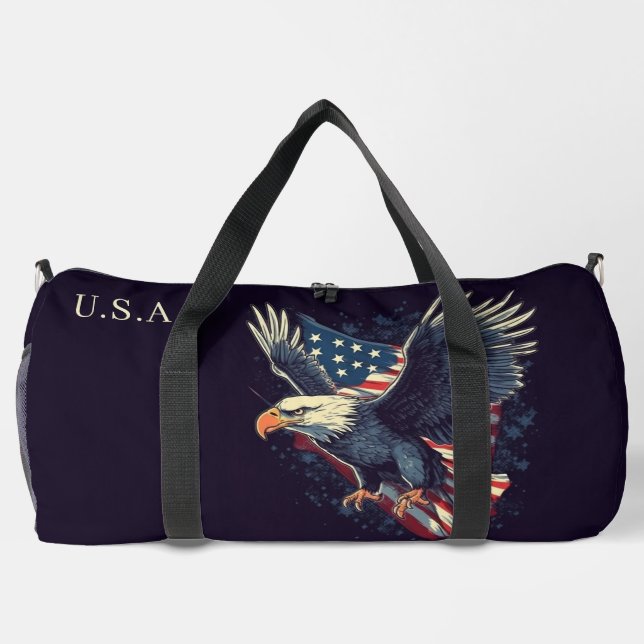 Individuelle Name American Eagle Duffle Bag (Rückseite)