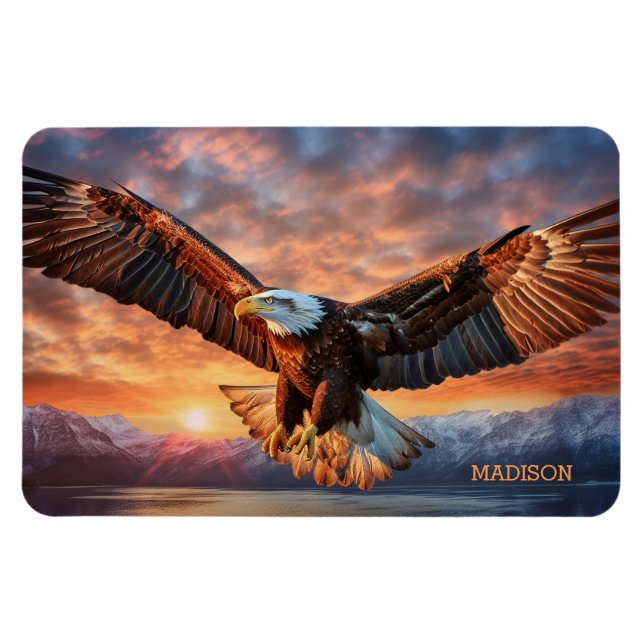 Individuelle Name American Eagle Magnet (Horizontal)