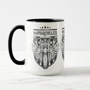 Individuelle Name "American Motocycle" Tasse
