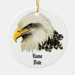 Individuelle Name, amerikanischer Adler erinnere d Keramikornament