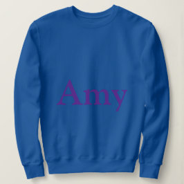 Individuelle Name Amy Blue Women's Sweatshirt