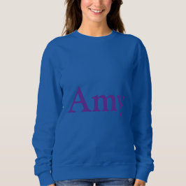 Individuelle Name Amy Blue Women's Sweatshirt
