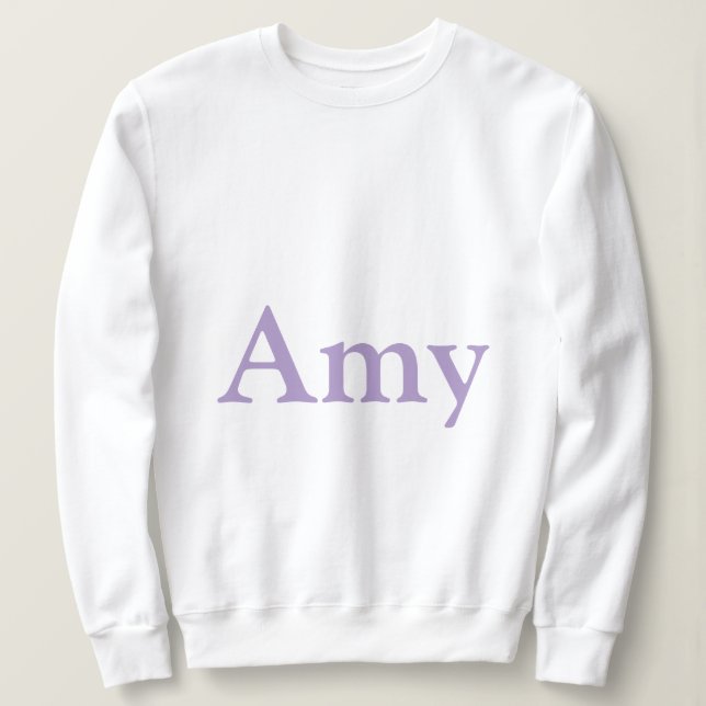 Individuelle Name Amy White Women's Sweatshirt (Design vorne)