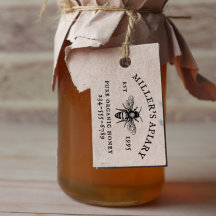 Individuelle Name Apiary or Farm Honey Briefmarke