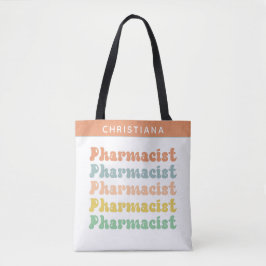 Individuelle Name Apotheker Retro Groovy Pharmacy