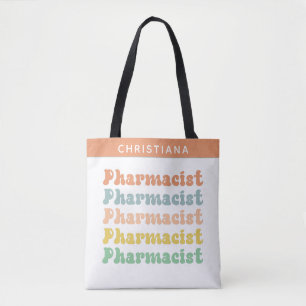 Individuelle Name Apotheker Retro Groovy Pharmacy