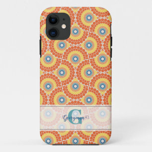 Individuelle Name Art Deco Sommer Radiant Mandala Case-Mate iPhone Hülle