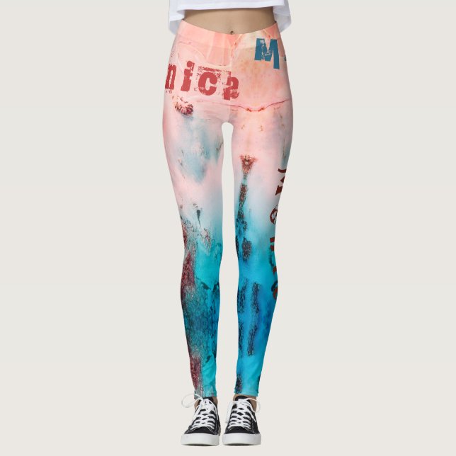 Individuelle Name Art Leggings (Vorderseite)