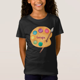 individuelle Name Artist Art Palette Malerei Kinde T-Shirt