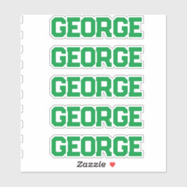 Individuelle Name Aufkleber