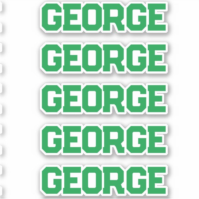 Individuelle Name Aufkleber (Vorderseite)