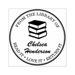 Individuelle Name aus der Bibliothek Gummistempel