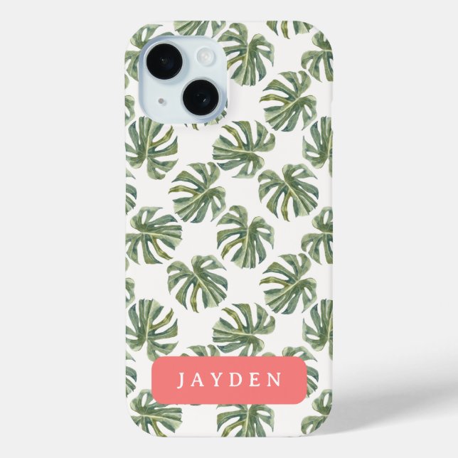 Individuelle Name aus Palmblättern Case-Mate iPhone Hülle (Rückseite)