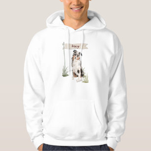 Individuelle Name Australian Shepherd Pet Dog Hoodie