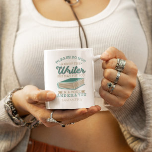 Individuelle Name-Autor: Verärgert den Schriftstel Zweifarbige Tasse